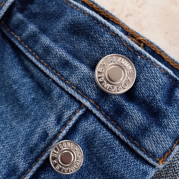 Re/Done 70's High Rise Short Arroyo Blue 27